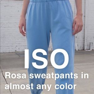 ISO!! Brandy melville rosa sweatpants!!